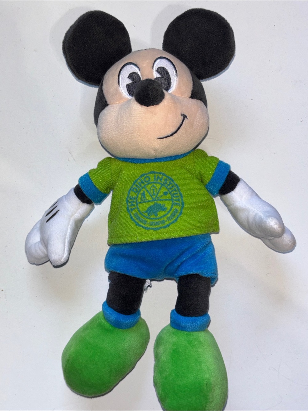 Disney Dinoland USA Mickey Plush Toy Dino Institute Animal Kingdom Green 11 in